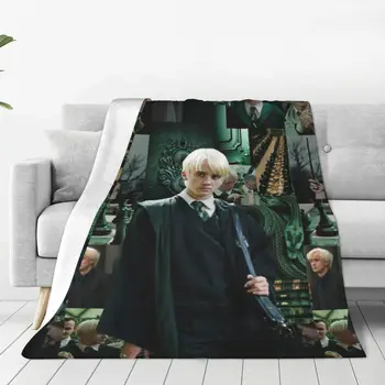 Фланелевое одеяло Драко Малфоя Чистокровный Волшебник Винтажное Покрывало для домашнего гостиничного дивана 200x150 см 1