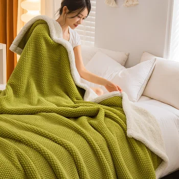 Теплое пушистое одеяло для кровати, Мягкие Толстые пледы, Лоскутные одеяла, Офисное одеяло для сна, одеяло для односпальной двуспальной кровати