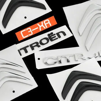 Наклейка на задний багажник автомобиля из АБС-пластика для логотипа Citroen C3-XR, Эмблема, 3D наклейка, аксессуары для модификации автомобиля