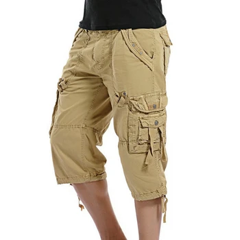 Повседневные шорты, мужские летние камуфляжные хлопковые шорты-карго, мужские камуфляжные короткие брюки Homme без пояса, прямая поставка, брюки длиной до икр