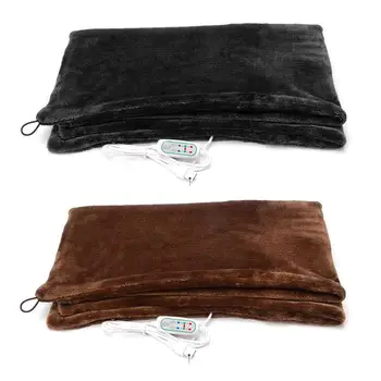 Электрическое нагревательное одеяло USB 80x45 см, шаль можно стирать, 3 Настройки нагрева с функцией синхронизации, Автомобильное Домашнее теплое одеяло с подогревом зимой